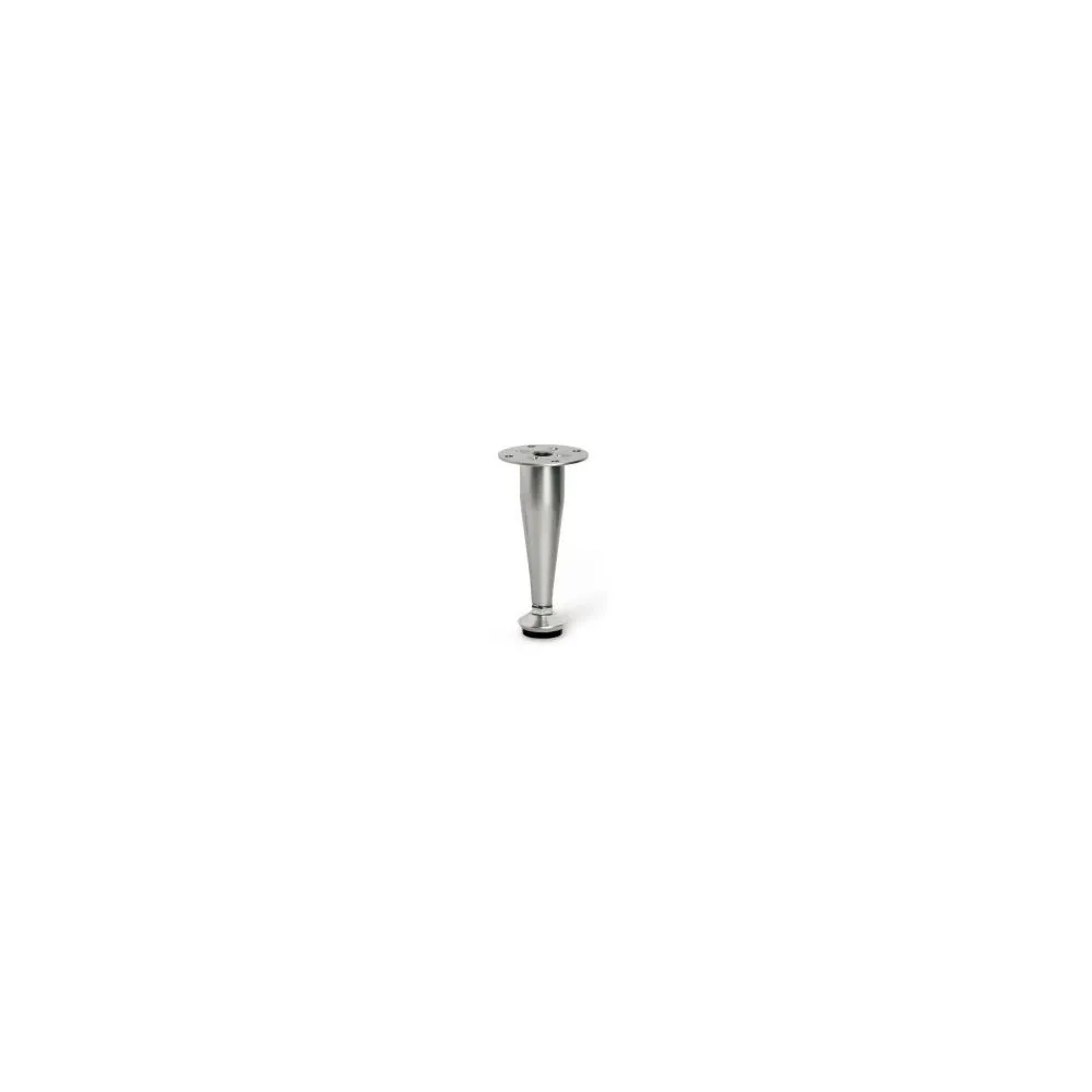 PIEDE CONICO REGOLABILE IN ACCIAO Ø27 H.100MM. CROMATO PIEDE CONICO REGOLABILE IN ACCIAO Ø27 H.100MM. CROMATO
