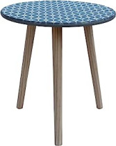 ROUND GRAY SIDE TABLE