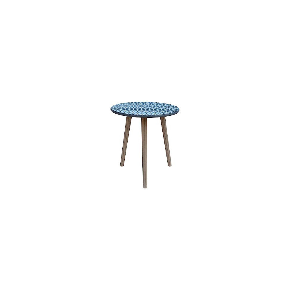 Table d'appoint ronde gris