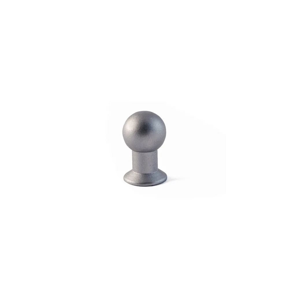 Pomolo in ottone - Ø 14 mm. - eco nichel Pomolo in ottone - Ø 14 mm. - eco nichel