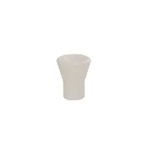 POMOLO RIGATO IN PLASTICA BIANCO Ø 15MM.