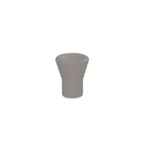 POMOLO RIGATO IN PLASTICA GRIGIO Ø 15MM.