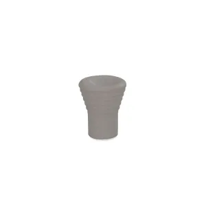 POMOLO RIGATO IN PLASTICA GRIGIO Ø 15MM.
