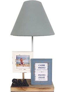 Lampe de chevet avec 2 cadres photo 45 x 25 x 25 cm