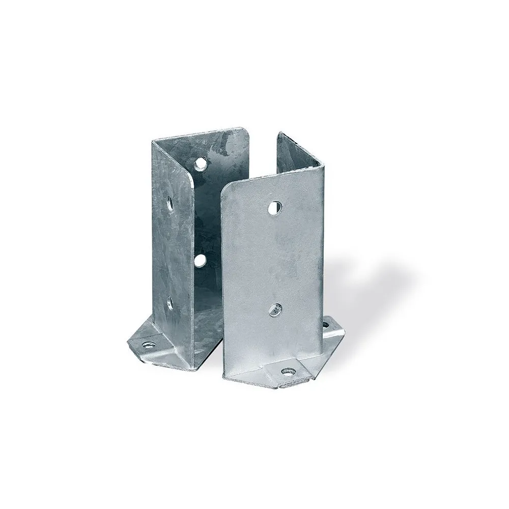 Coppia supporti ancoraggio per travi 80 x 80 x 150 mm. Coppia supporti ancoraggio per travi 80 x 80 x 150 mm.