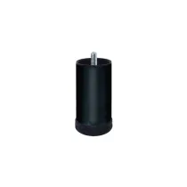 Piede tondo in metallo Ø 60 - H.120 mm. Nero