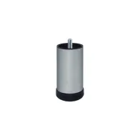 Piede tondo in metallo Ø 60 - H.120 mm. Satinato