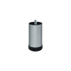 Piede tondo in metallo Ø 60 - H.120 mm. Satinato