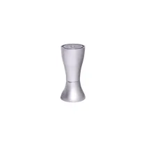 Piedino in metallo serie "Evolution" in alluminio h90 mm.