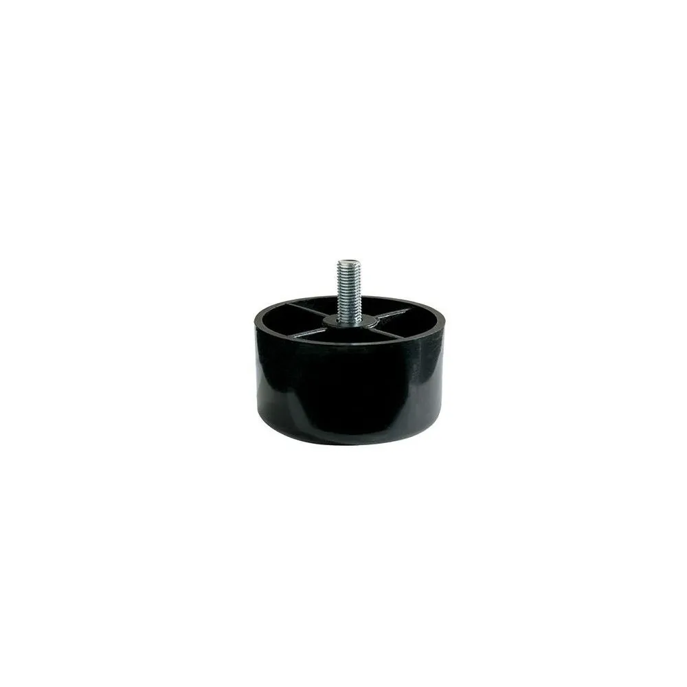 PIEDINO IN PLASTICA Ø78 H80 PERNO FILETTATO M10X30N NERO PIEDINO IN PLASTICA Ø78 H80 PERNO FILETTATO M10X30N NERO