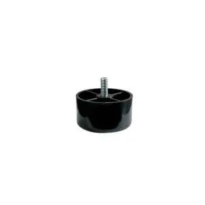 PIEDINO IN PLASTICA Ø78 H80 PERNO FILETTATO M10X30N NERO