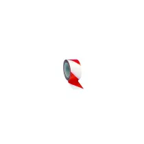 NASTRO SEGNALETICO- H70x200MT- bianco/rosso