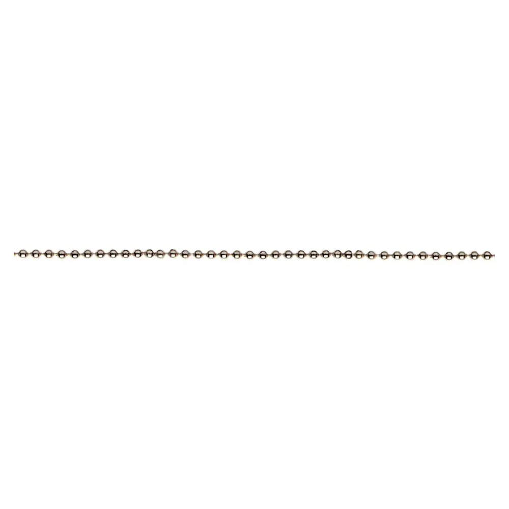 Catena a pallini pretagliata Ø 3,6 mm. in ottone cromato 5 mt.