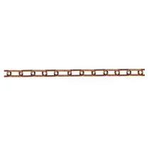 Catena decorativa pretagliata Ø 2 mm. in acciaio martellato brunito 2,5 mt.