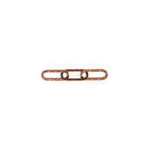 Catena decorativa pretagliata Ø 3 mm. martellata in acciaio brunito 2,5 mt.MARTELL BRUN D 3 MT 2,5