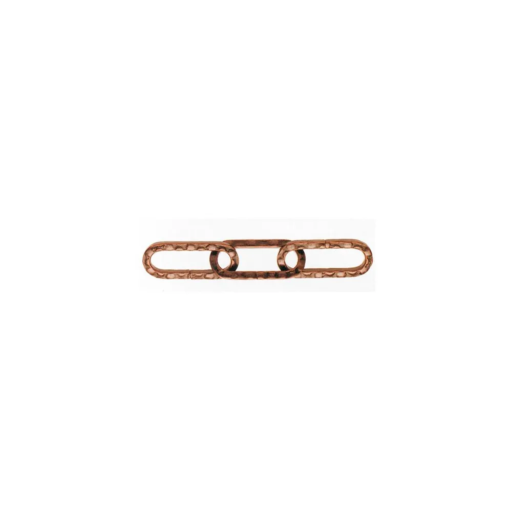 Catena decorativa pretagliata Ø 3 mm. martellata in acciaio brunito 2,5 mt.MARTELL BRUN D 3 MT 2,5