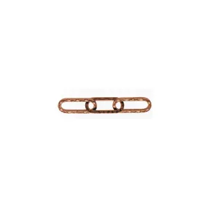 Catena decorativa pretagliata Ø 3 mm. martellata in acciaio brunito 2,5 mt.MARTELL BRUN D 3 MT 2,5