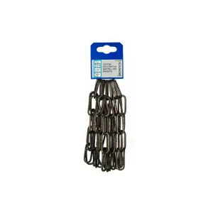 Catena decorativa pretagliata Ø 3 mm. martellata in acciaio brunito 2,5 mt.MARTELL BRUN D 3 MT 2,5