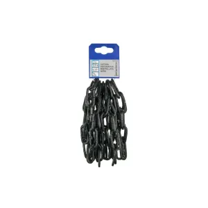 Catena decorativa pretagliata Ø 4 mm. in acciaio nero 2,5 mt.