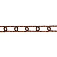 Catena ornamentale ritorta Ø 3,8 mm. in acciaio brunito 15 mt.