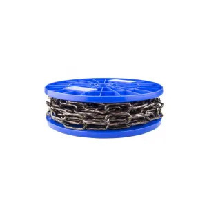 Catena ornamentale ritorta Ø 3,8 mm. in acciaio brunito 15 mt.
