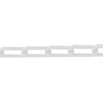 Catena in plastica Ø 6 mm. bianco (Al metro)
