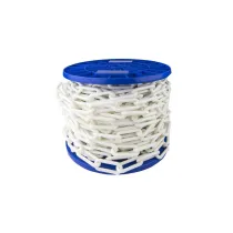 Catena in plastica Ø 6 mm. bianco (Al metro)