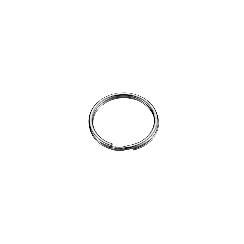 Anelli portachiavi Ø 22 mm. in acciaio nichelato 10 pz.