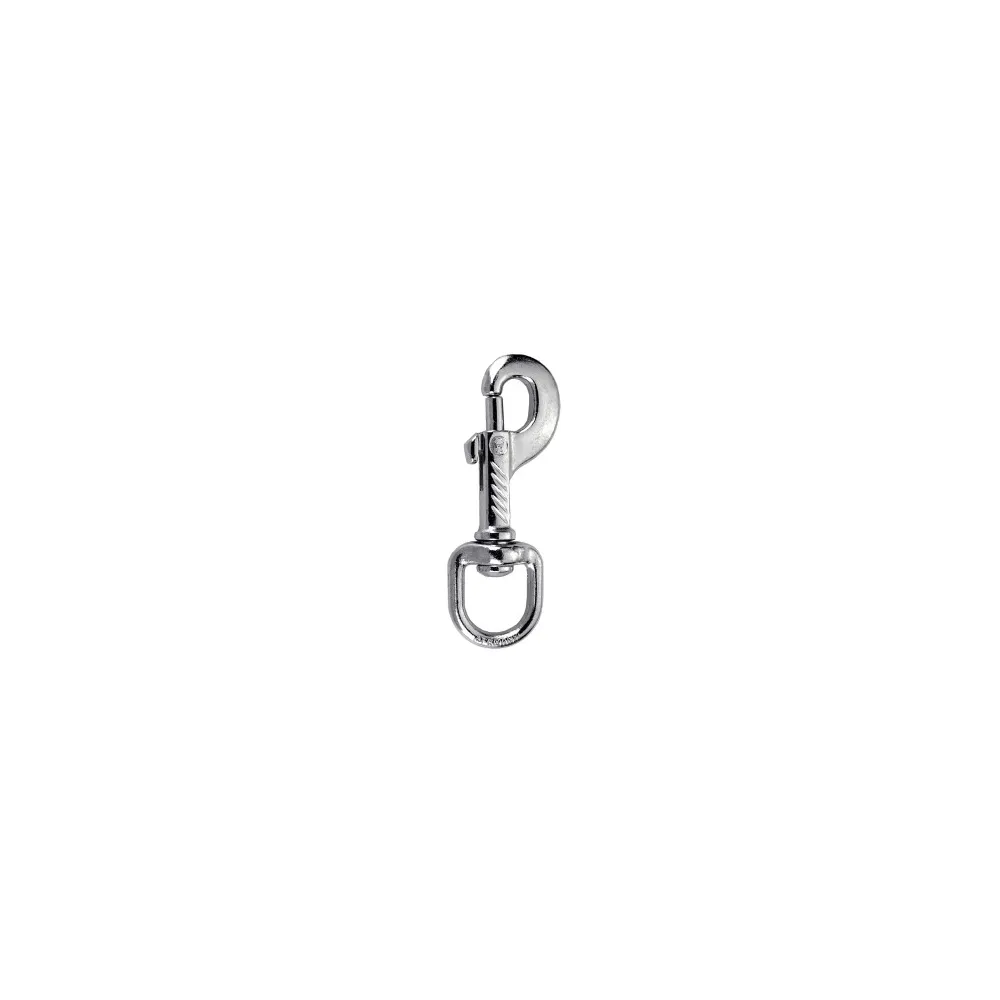 Moschettone con anello girevole 78 mm.