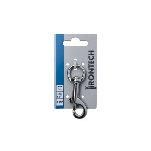 Moschettone con anello girevole 78 mm.