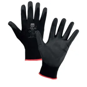 GUANTI HOB POLIE.POLIURET.NERO TG8
