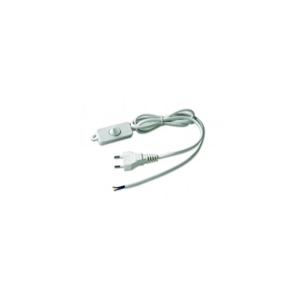 CAVO ML.1,5 2X0,75 CON INTERRUTTORE BIANCO CAVO ML.1,5 2X0,75 CON INTERRUTTORE BIANCO