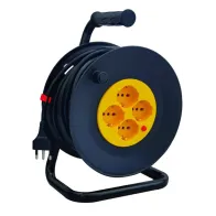 AVVOLGICAVO LEXMAN 25MT SPINA 16A 4 PRESE UNIVERSALI A TAMBURO FISSO