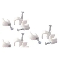 FISSACAVI PVC CON CHIODO Ø 8 MM. CONFEZIONE 60 PZ.