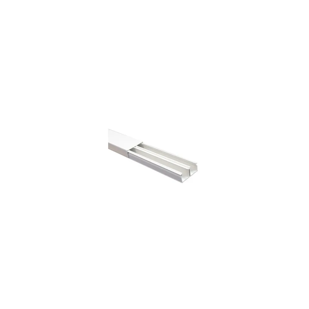 MINICANALINA CON COPERCHIO FRONTALE 40X17 2 SCOMPARTI H.200