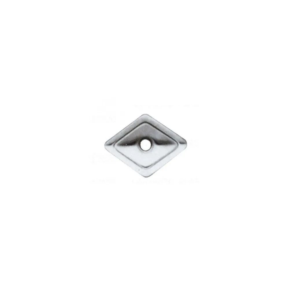 RONDELLA TIRAFONDO ROMBOIDALE ZINCATA 27X27MM FORO 6,5MM RONDELLA TIRAFONDO ROMBOIDALE ZINCATA 27X27MM FORO 6,5MM