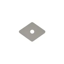 RONDELLA TIRAFONDO ROMBOIDALE 27X27MM FORO 6,0MM