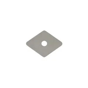 RONDELLA TIRAFONDO ROMBOIDALE 27X27MM FORO 6,0MM