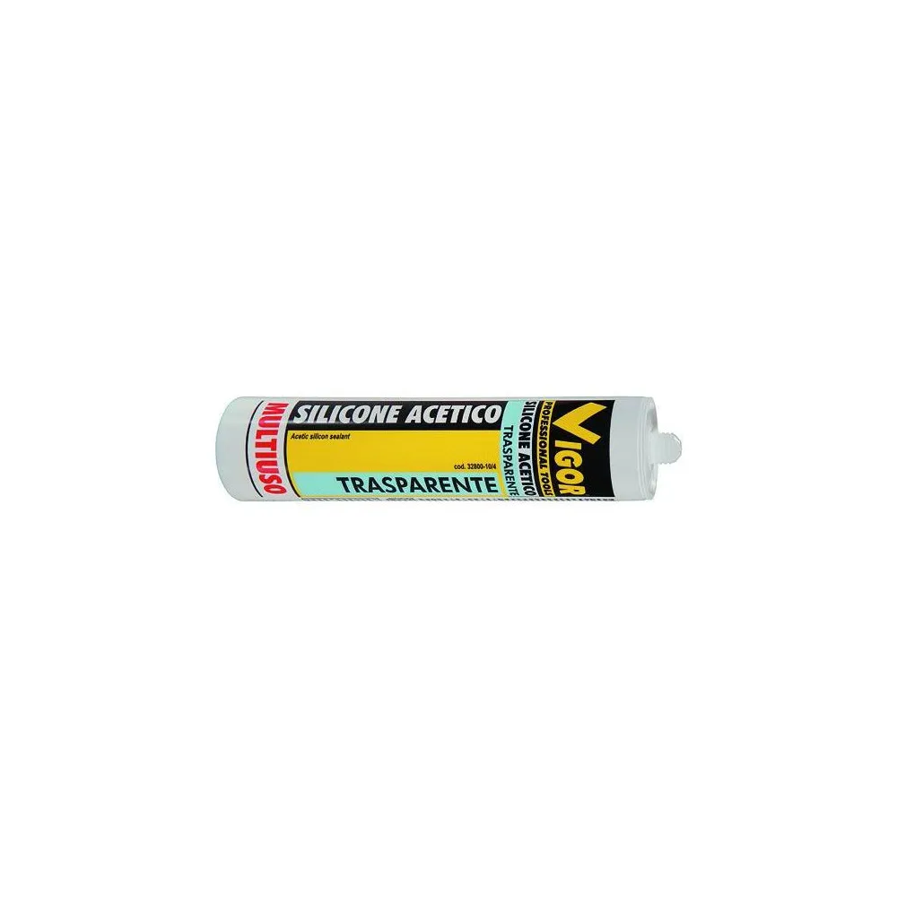 SILICONE VIGOR ACETICO TRASPARENTE ML. 280 SILICONE VIGOR ACETICO TRASPARENTE ML. 280