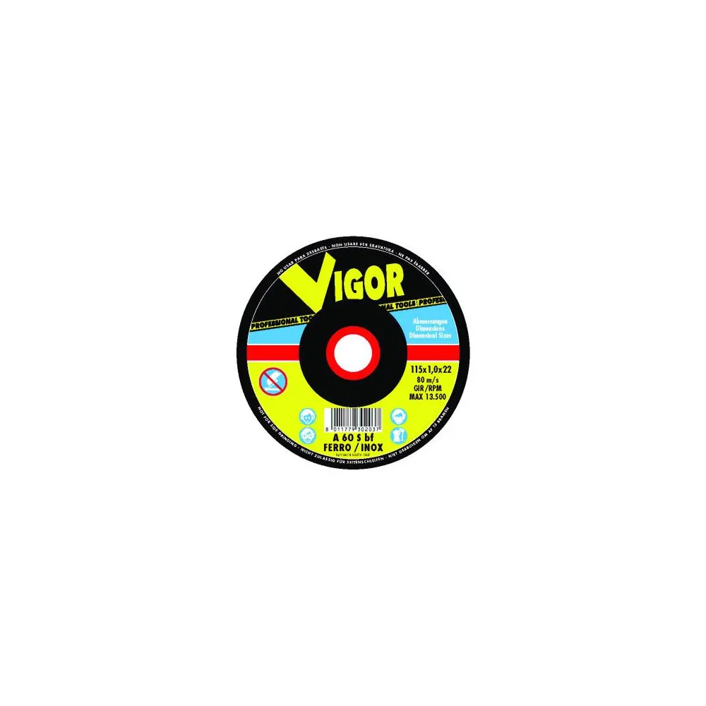 MOLE ABRASIVE FERRO CON DEPRESSO 230X3.2X22 (1 Disco) MOLE ABRASIVE FERRO CON DEPRESSO 230X3.2X22 (1 Disco)