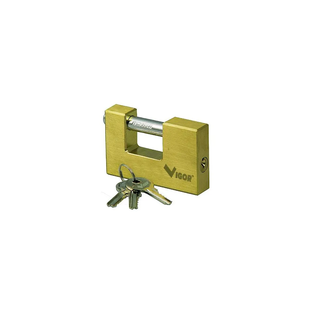 LUCCHETTO PER SERRANDE IN OTTONE PESANTE 75MM. LUCCHETTO PER SERRANDE IN OTTONE PESANTE 75MM.