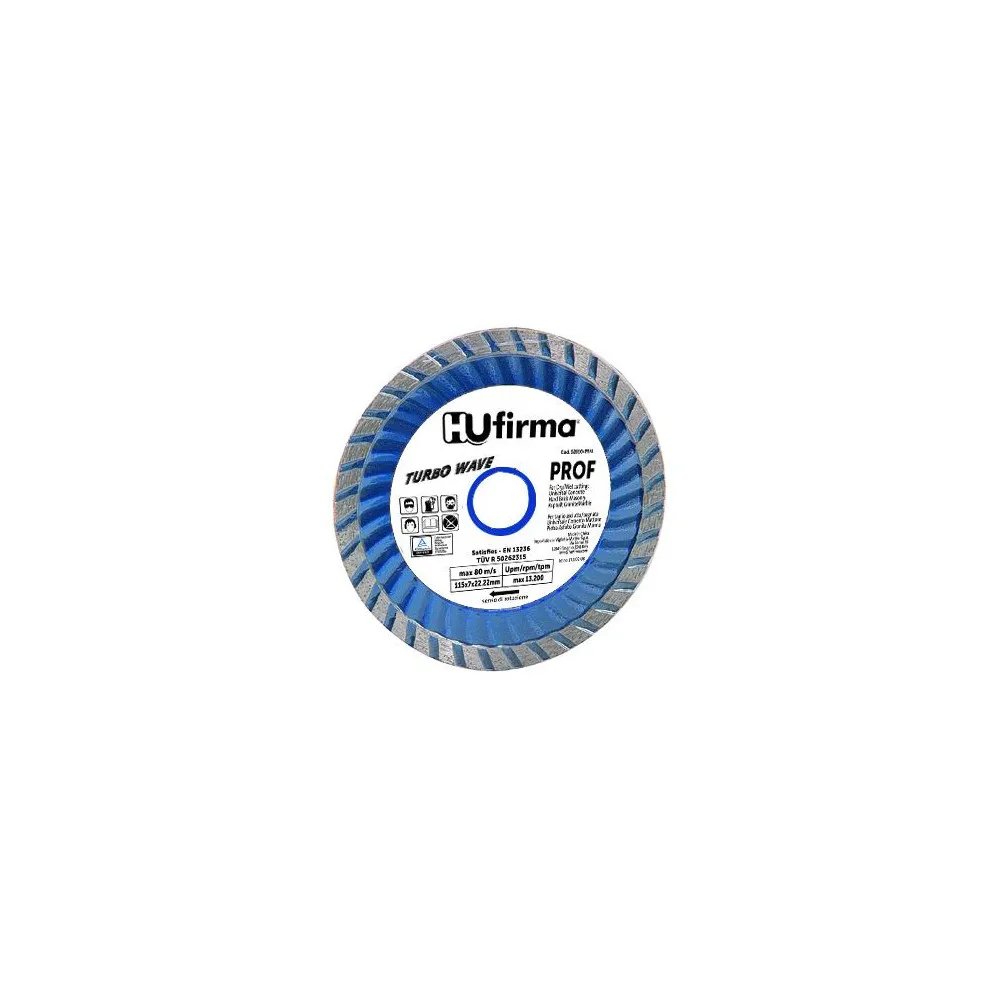 DISCO DIAMANTATO TURBO HU-FIRMA PROF BLU DISCO DIAMANTATO TURBO HU-FIRMA PROF BLU