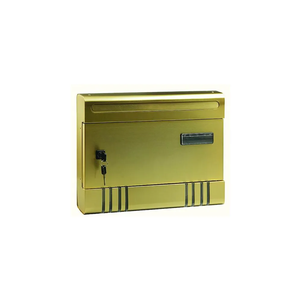 CASSETTA POSTALE ALEX-MAXI BRONZATA BLINKY 36,5X6X29