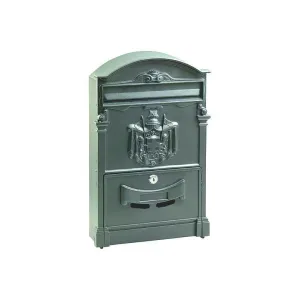 CASSETTA POSTALE IN ALLUMINIO ANTRACITE 26x9x41