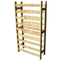 CANTINETTE PORTABOTTIGLIE IN LEGNO ABETE 54 POSTI