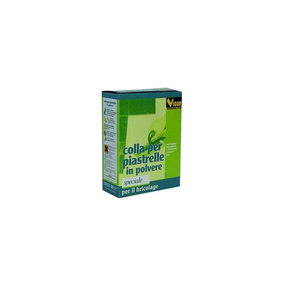 COLLA PER PIASTRELLE VIGOR IN POLVERE 1 KG COLLA PER PIASTRELLE VIGOR IN POLVERE 1 KG