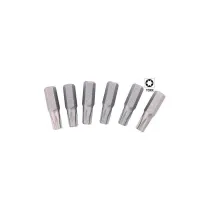INSERTI PER AVVITATORI VIGOR TORX-TI PIENI 6PZ.