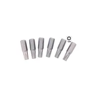 INSERTI PER AVVITATORI VIGOR TORX-TI PIENI 6PZ.