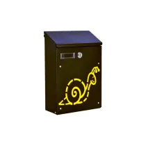 CASSETTE PER LETTERE IN ACCIAIO 21 x 8,5 x 30 NERO