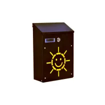 CASSETTE PER LETTERE IN ACCIAIO 21 x 8,5 x 30 NERO